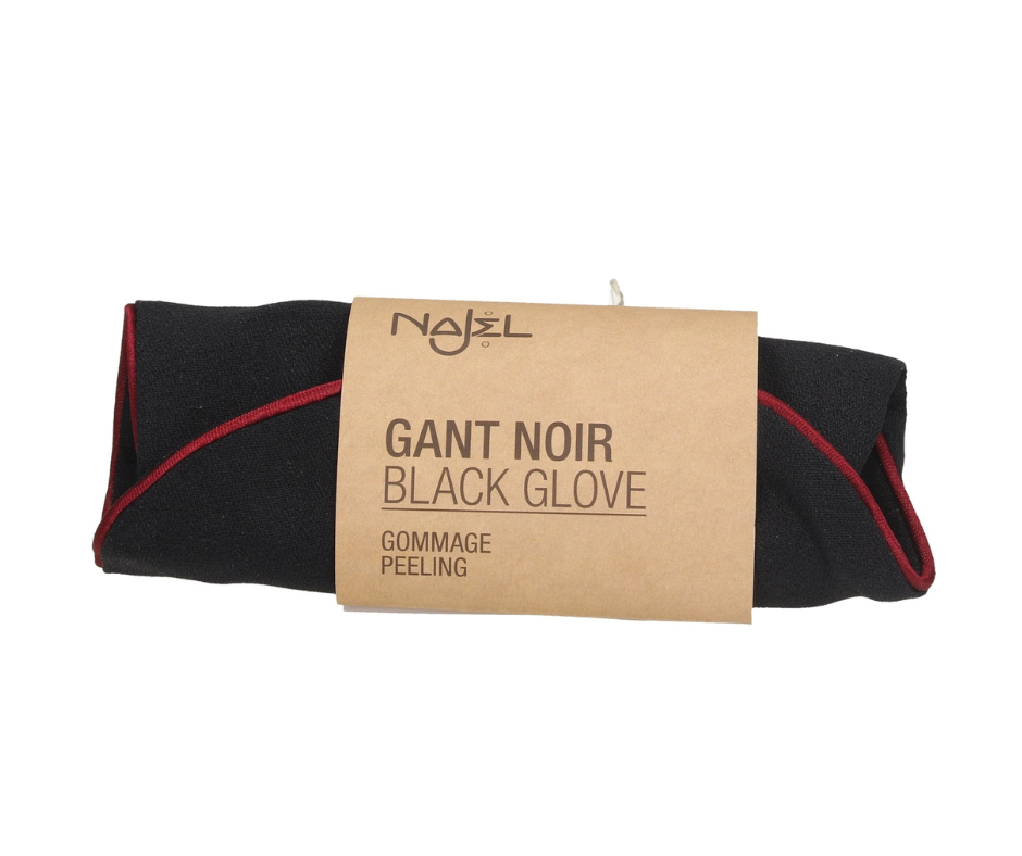 NAJEL Gant Noir Gommage