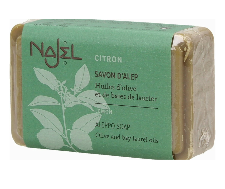 NAJEL savon d'Alep au Citron Peaux grasses - 100 g