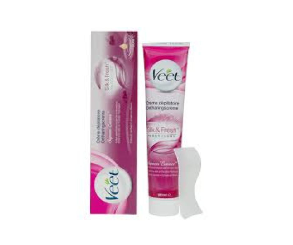 VEET Crème Dépilatoire aux huiles essentielles et parfum Rose Velours 180ML